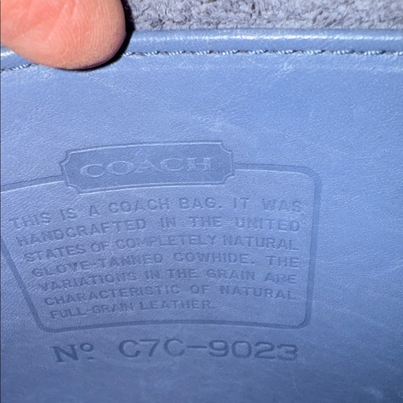 COACH RARE vintage mini Winnie C7C-9023 periwinkle 1997 edition. - Picture 10 of 12